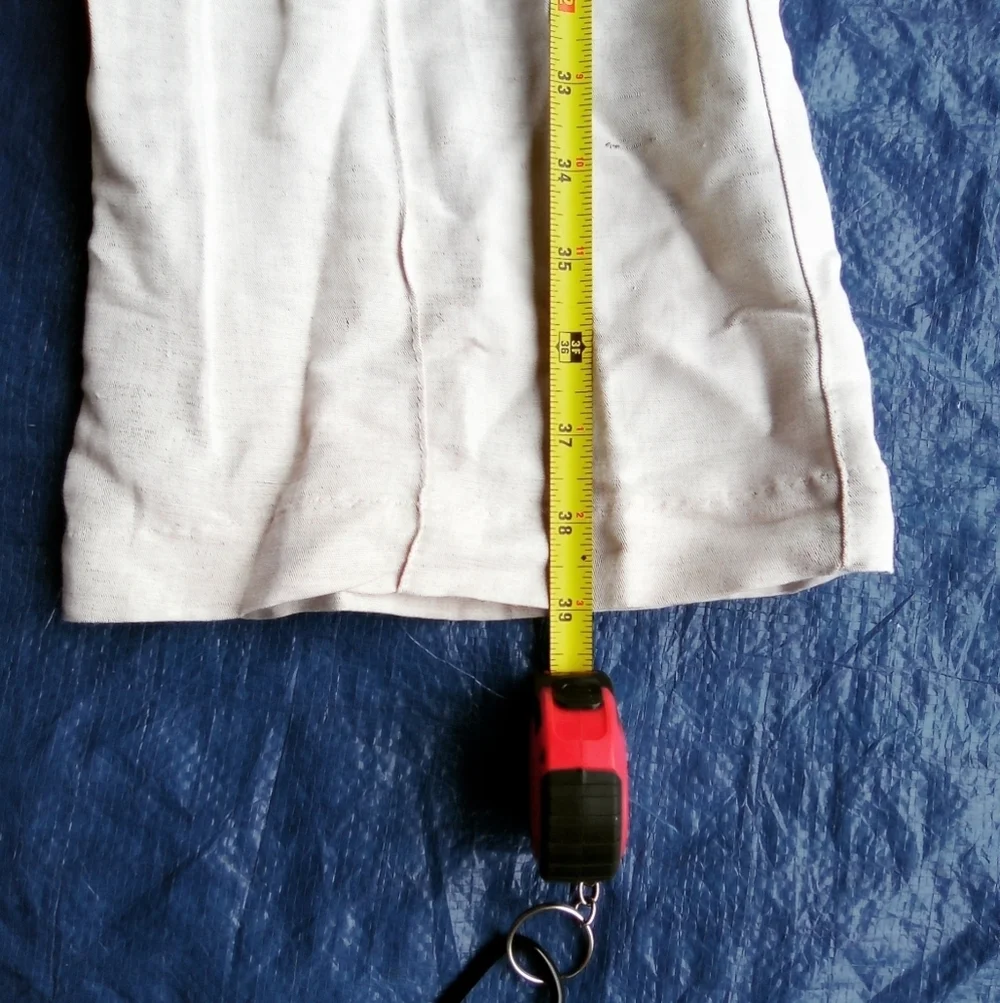H&M Cream Linen Blend Pants